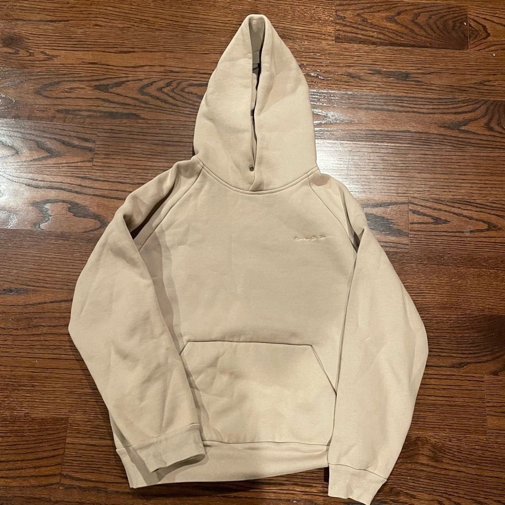 Maniere De Voir Heavyweight Hoodie and Sweatpants Set- Beige - Picture 3 of 15